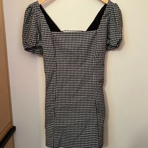 L Zara gingham tie back dress - no tags, but never worn.